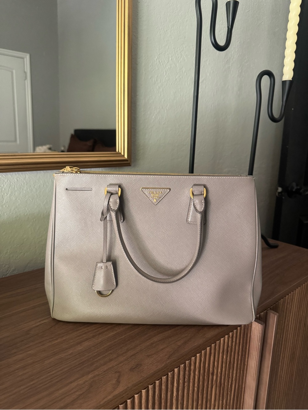 Prada Saffiano Double Zip